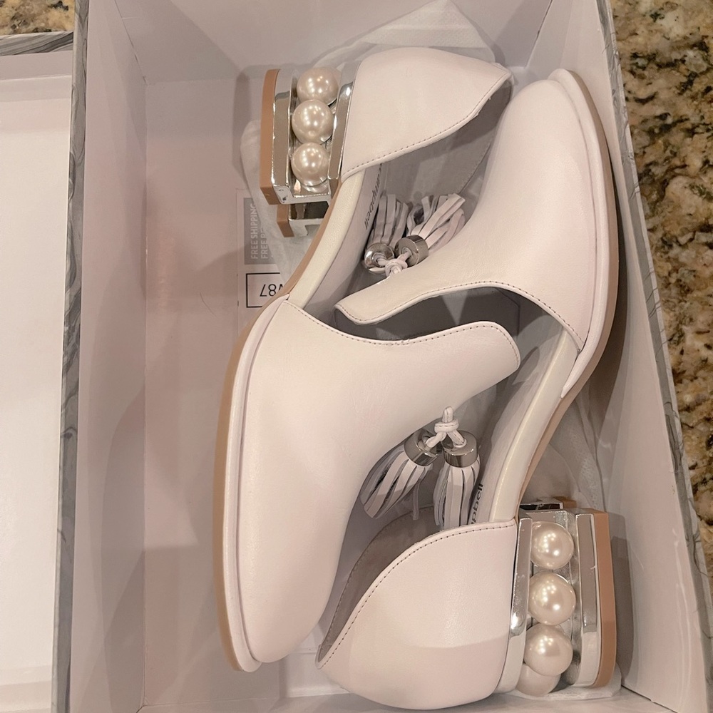 Jeffrey Campbell Civil Pearl Heel WHITE/SILVER